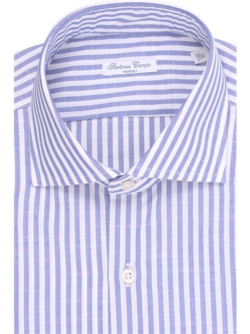 camicia a righe in cotone fiammato SARTORIA CAMPO | GH219-B43005